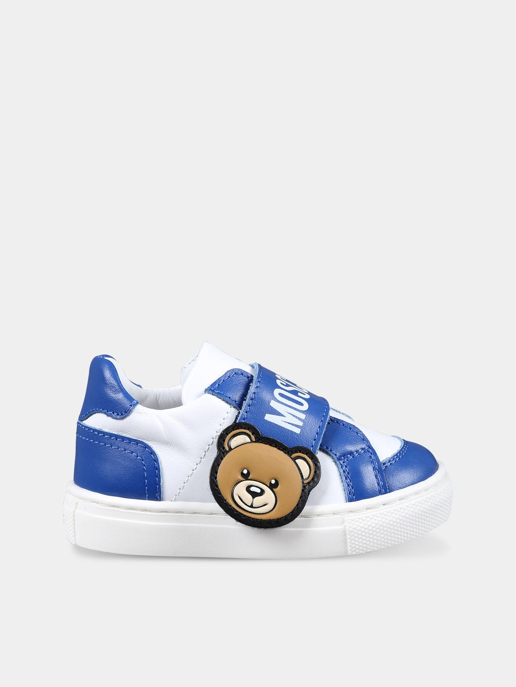 Light blue sneakers for boy with Tedy Bear